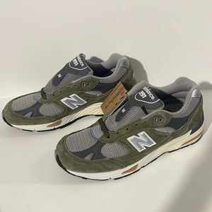 New Balance 991 Green Grey Size 7.5